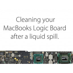 Как правильно убрать коррозию с логической платы MacBook Pro.