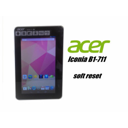 Acer Iconia B1-710 / B1-711 - мягкий сброс